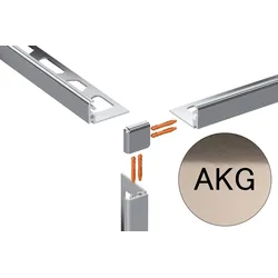 Schlüter Systems JOLLY-AKG Außenecke 90° Aluminium AKG - Aluminium kupfer glänzend eloxiert Höhe: 12,5 mm