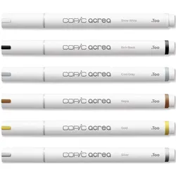 COPIC® acrea Essentials Layoutmarker-Set weiß 0.8 mm Schreibfarbe: Mehrfarbig