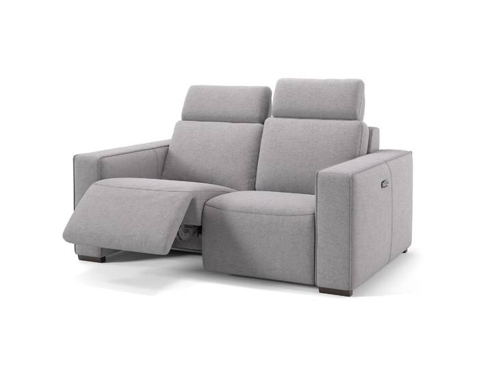 Stoff Sofa BERGAMO Sofagarnitur 2-Sitzer Couch