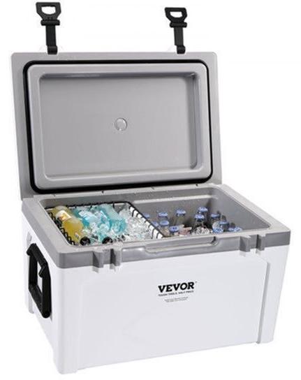 Kühlbox (passiv) - 57,26 Liter Fassungsvermögen - Kunststoffmaterial - Tragbare Kühlbox für Camping - Thermobox