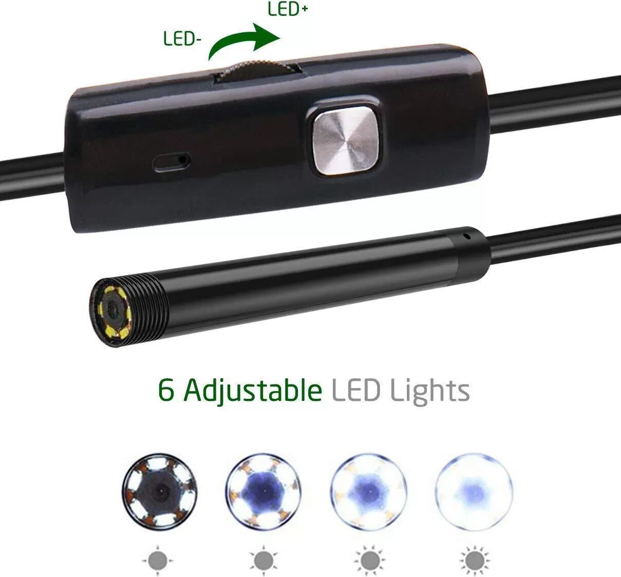 INF Caméra d'inspection d'endoscope avec USB/USB-C