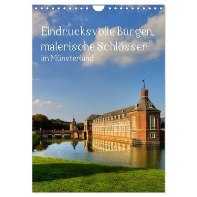 Eindrucksvolle Burgen, malerische Schlösser im Münsterland (Wandkalender 2026 DIN A4 hoch), CALVENDO Monatskalender