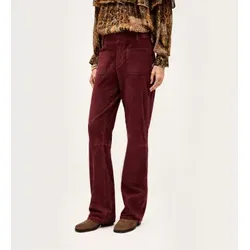 BA&SH für Damen. 1H26MOSS Mossi Hose bordeaux (38), Lässig, Klassisch, Wildleder