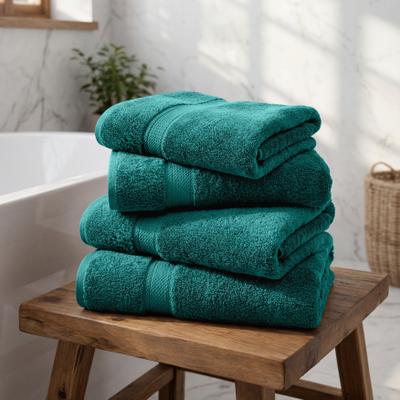 Superior Luxury Egyptian Cotton Bath Towel Set of 4 Ultra Plush, Heavyweight, Absorbent Spa & Hotel Quality Bath Towels Set
