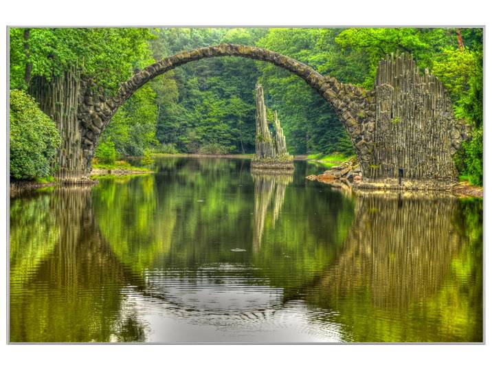 Bild mit Rahmen Rakotzbrücke image LAND