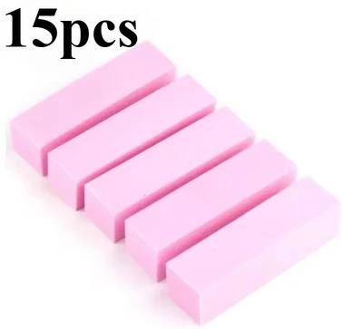 Inspired Finds Professional Nail Buffer And Polisher Blocks 5 10 15 20 Pieces Manicure And Pedicure Nail Art Tools 15pcs Pink