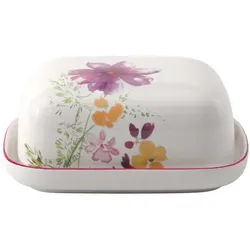 Butterdose Mariefleur BASIC (BHT 12,30x6,40x14,80 cm) - weiß - BHT 12,30x6,40x14,80 cm
