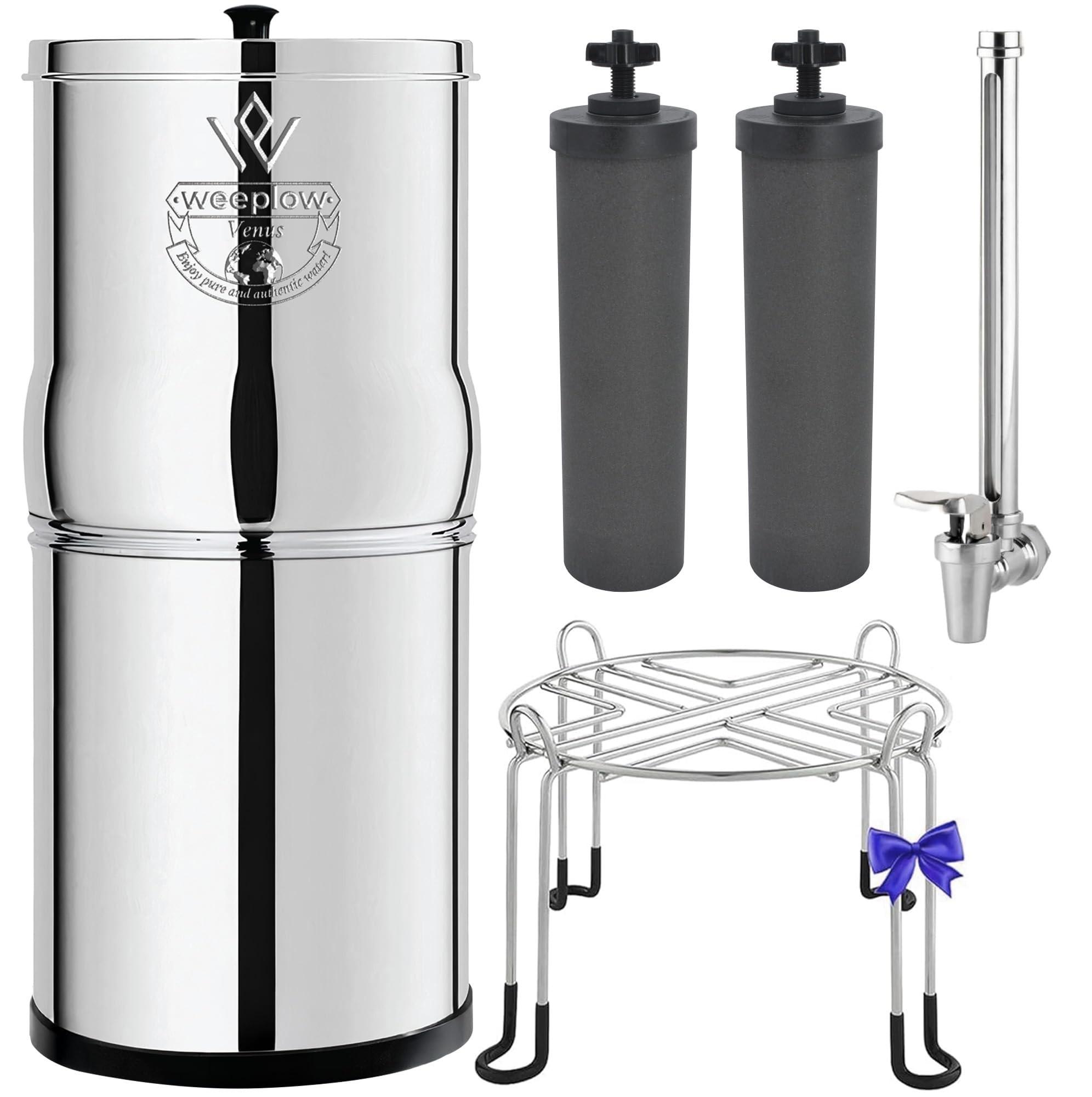 Gravity Wasserfiltersystem mit Edelstahl-Basis