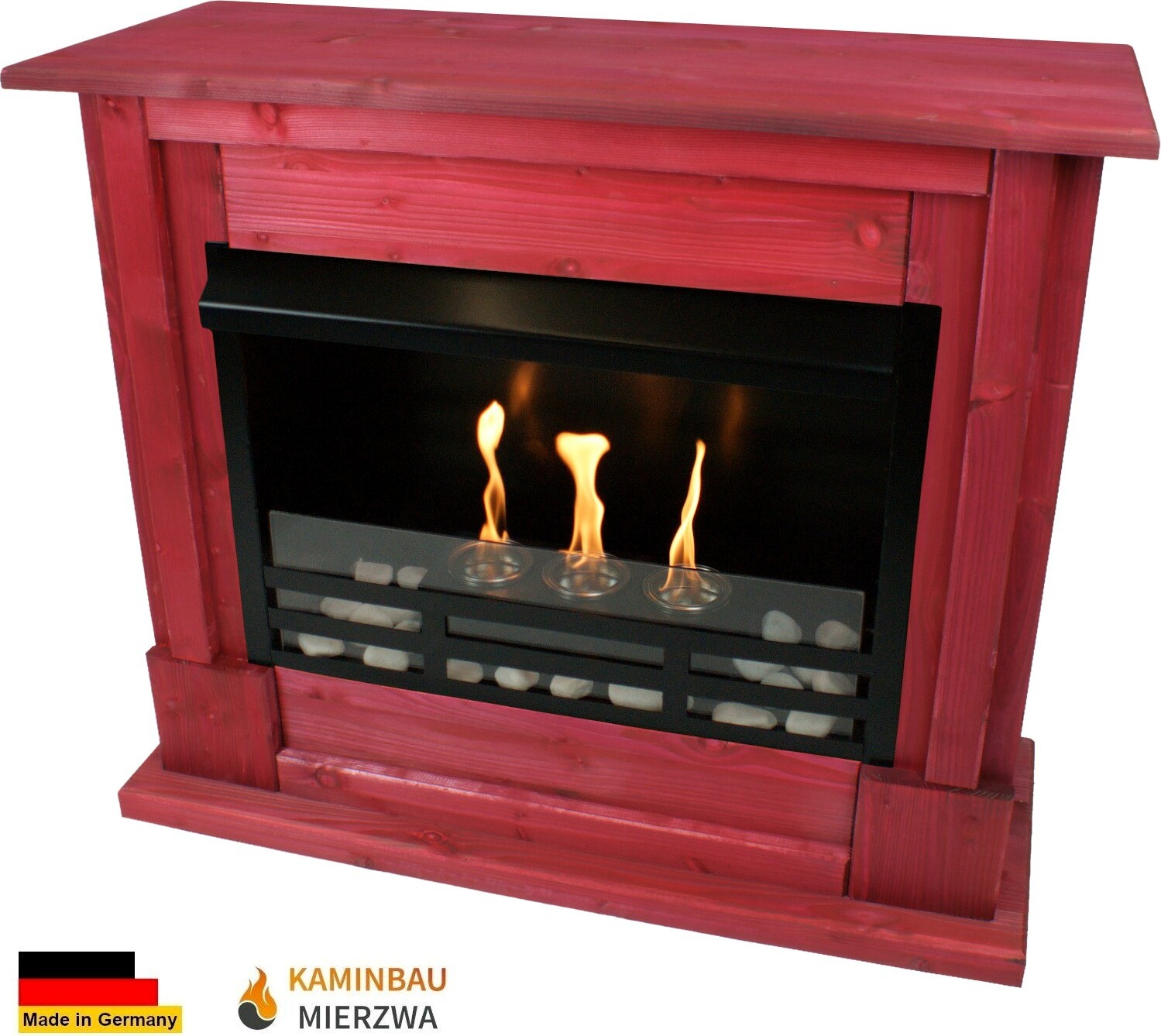 Gelkamin Ethanolkamin Kamin Modell Emily Premium Royal Rot