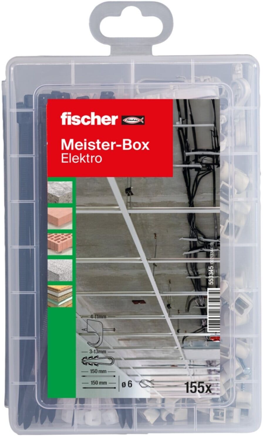 fischer Meister-Box Elektro (155 Teile) (553345)