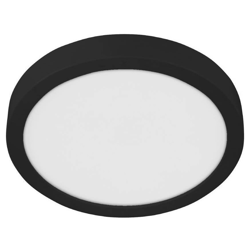 Eglo Fueva 5 LED-plafondlamp, wit/zwart, rond, Ø 29 cm