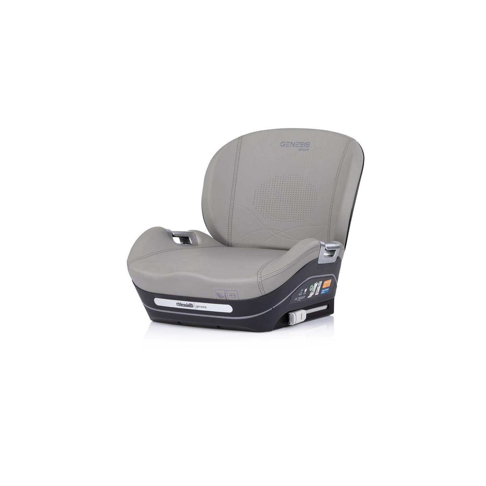 Chipolino Sitzerhöhung Genesis Smart i-Size 125-150 cm Isofix Kühlung Heizung grau