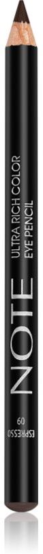Note Cosmetique Ultra Rich Color waterproof eyeliner pencil shade 09 Espresso 1,1 g