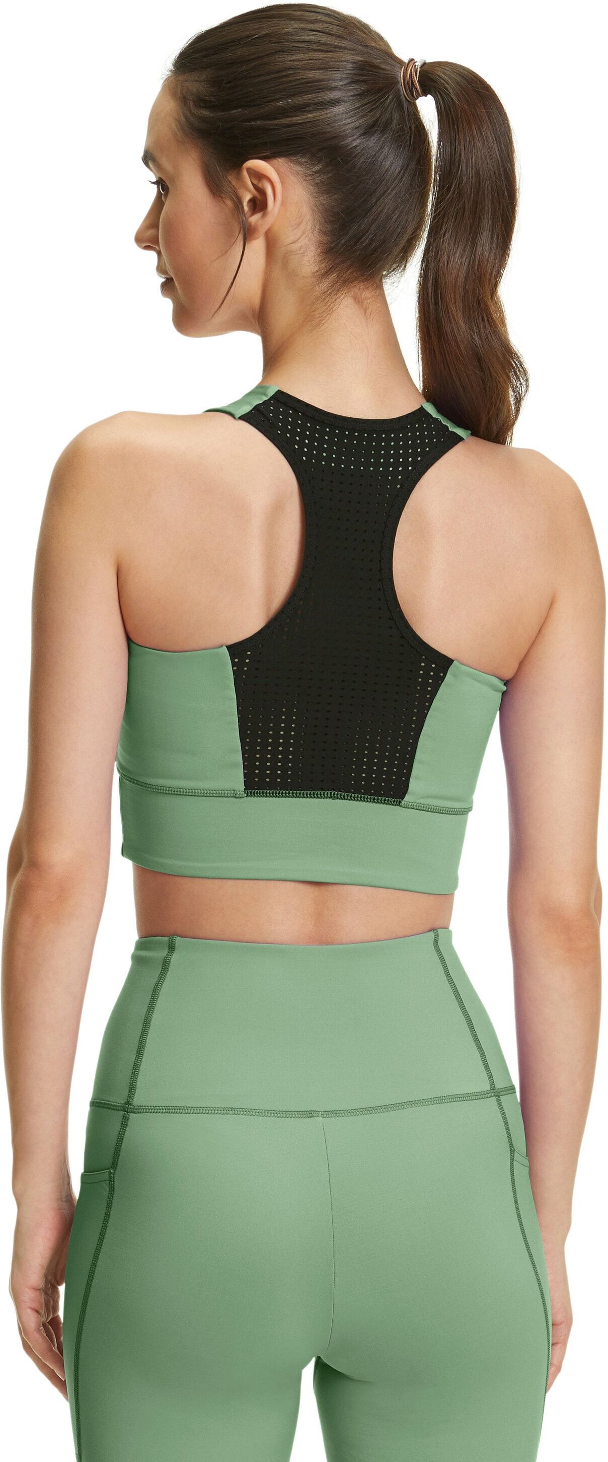 Sport-BH FALKE "FALKE Sport-BH", Damen, Gr. XS, N-Gr, quiet grün (7378), BHs Sport-BH