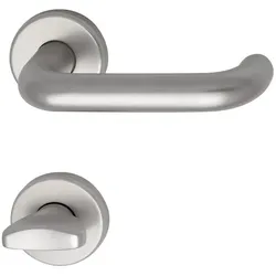 GRUNDMANN Drückergarnitur WG 1700L D6 auf Rosette - WC