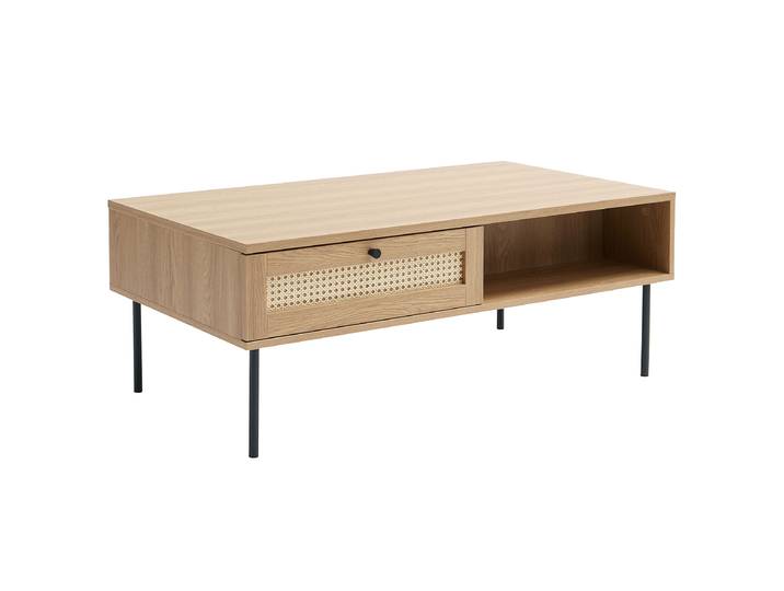 Table basse Stillings avec tiroir 110 x 42 x 60cm Marron
