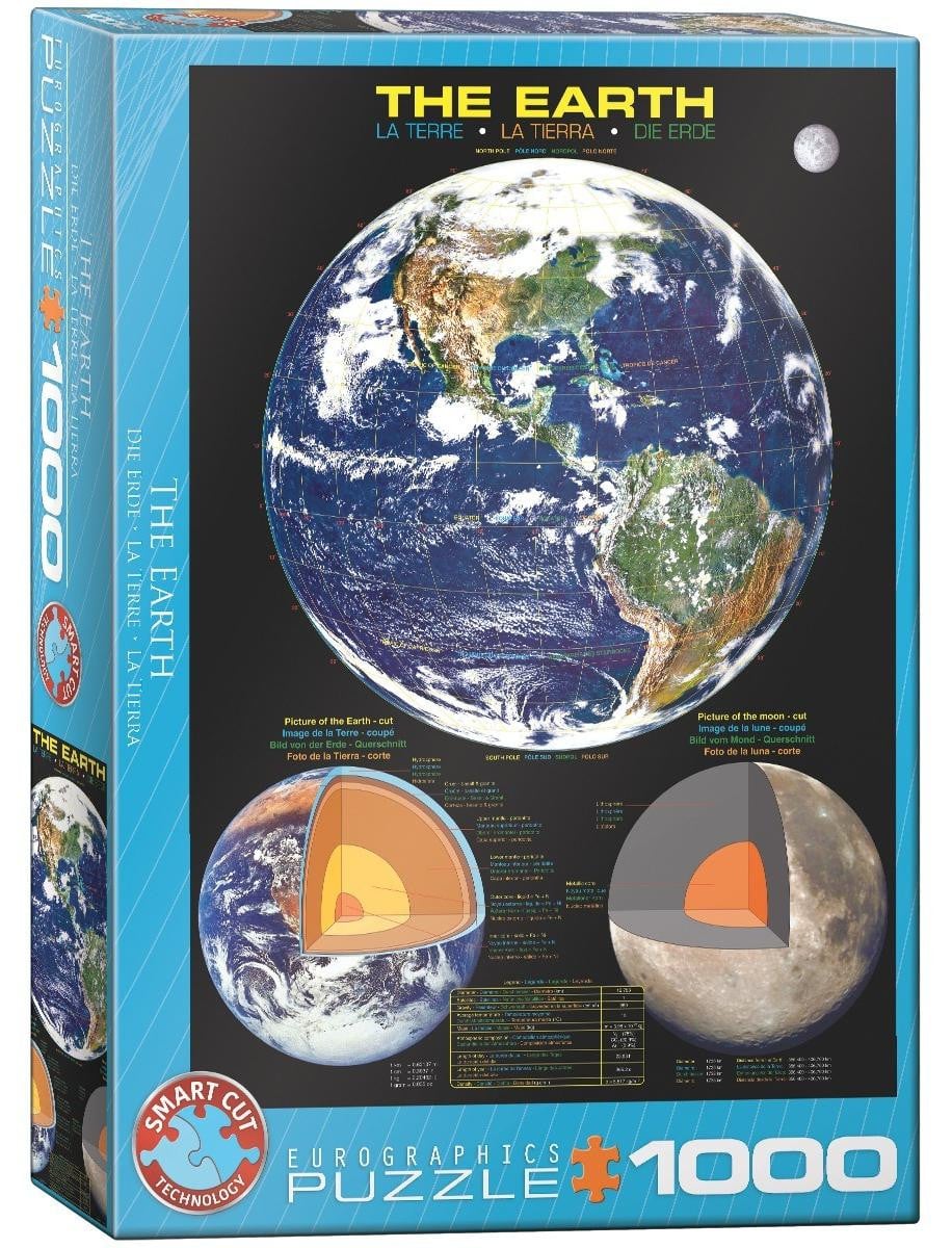 Eurographics Puzzel De Aarde Planeet 1000 stukjes 68 x 48 cm