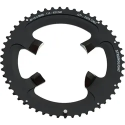 Stronglight Kettenblatt CT2 55 Zähne schwarz außen 53 Zähne, außen (nur mit Kettenblatt 39