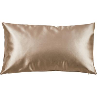 Dekokissen DONE. "Cosmo", gold (champagner, unifarben), B:30cm L:50cm, Obermaterial: 50% Polyamid, 50% Polyurethan, Dekokissen_Sitzkissen_Kissenhüllen, Futuristisch schimmernder Stoff