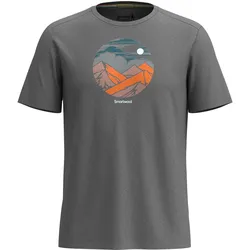 Smartwool, Herren, Funktionsshirt, Fourteener Active Graphic Tee (M), Grau