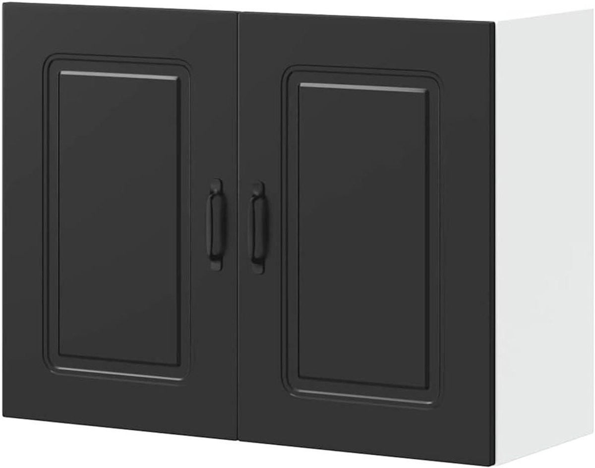 Gecheer Kalmar Keukenkast in zwart houtmateriaal
