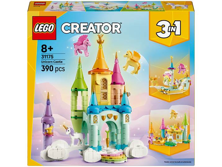 LEGO® Creator - Le Château des Licornes, Set de Jeu avec Animaux, Objet Décoratif - 31175