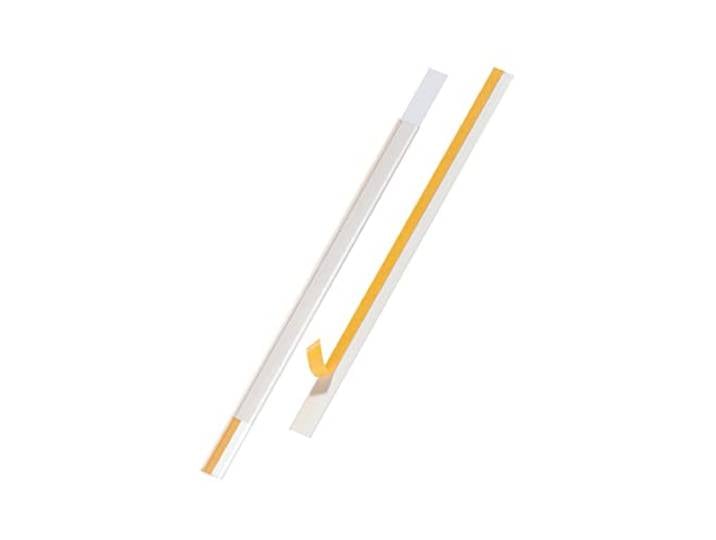 Durable Porte-étiquette Adhésif SCANFIX\, 1000 x 30 mm\, 25 pièces Identification rayons et étagères\, ouverture haut et côté\, avec bristols\, personnalisable DURAPRINT