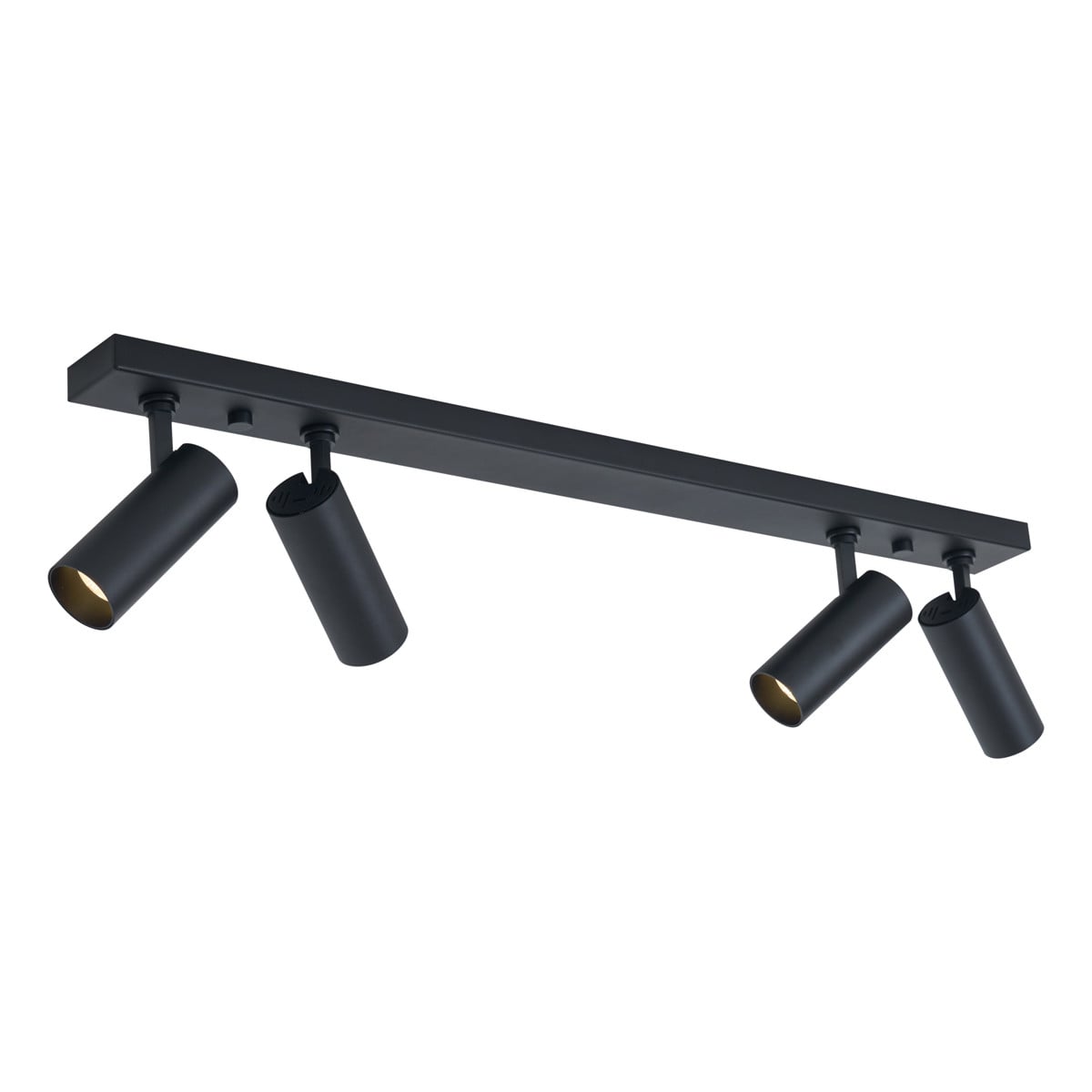 QAZQA Professional Moderne Plafondlamp Zwart met Dimbare LED en Verstelbare Lichtbronnen