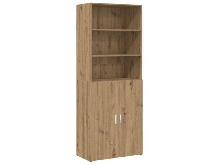 KGFHERENB Highboard Artisan-Eiche 70x42,5x185 cm Holzwerkstoff Schrank Vielseitiger Wohnzimmerschrank mit 4 Regalfächern und wechselbarem Türanschlag für flexible Raumnutzung im Flur.