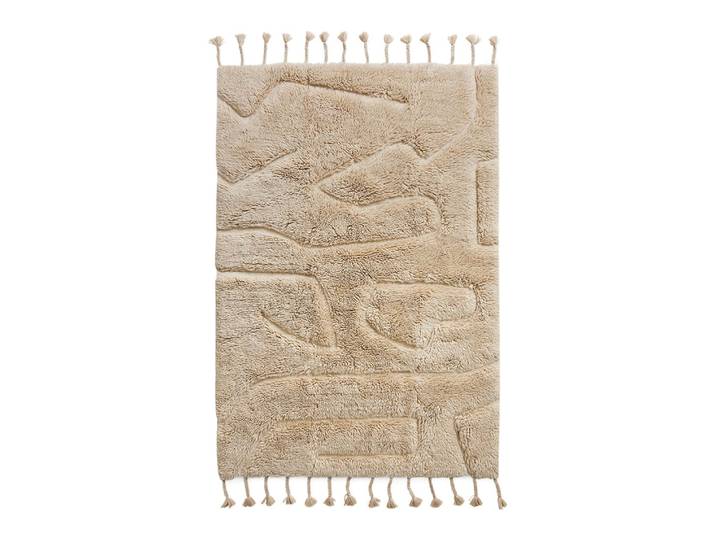 Hochflorteppich Limitless, Hkliving, beige, Wolle