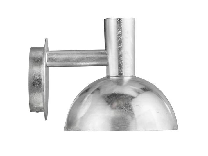 Nordlux Aussenwandleuchte Arki, Zinkfarben, Metall, halbrund, 20 cm, Lampen & Leuchten, Außenbeleuchtung, Außenleuchten