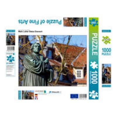 CALVENDO Puzzle Matin Luther Statue Eisenach | 1000 Teile Lege-Größe 64x48cm Foto-Puzzle für glückliche Stunden