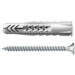 Fischer Universaldübel UX 6x50 R S mit Rand und Schraube - 094759