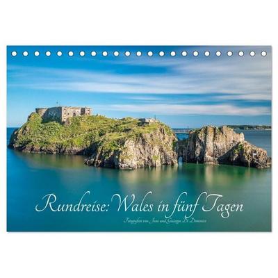 Rundreise: Wales in fünf Tagen (Tischkalender 2027 DIN A5 quer), CALVENDO Monatskalender