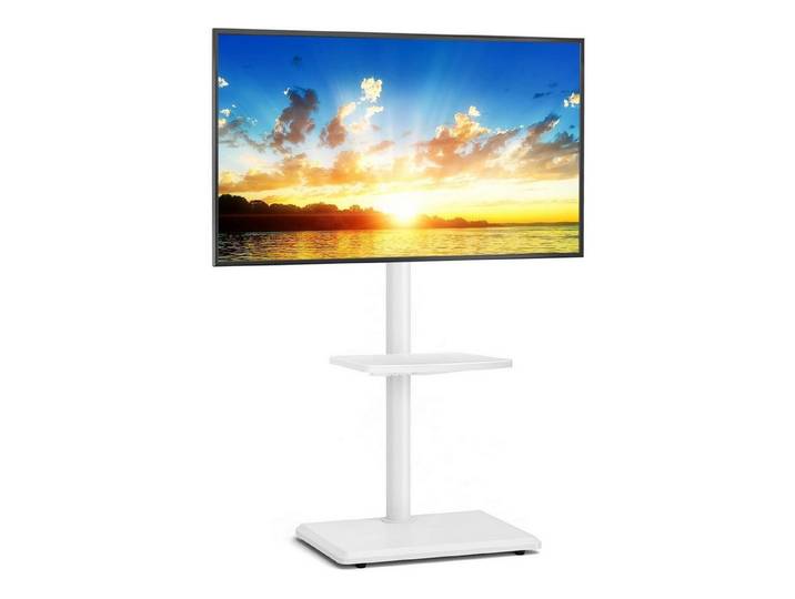 LuxusKollektion TV-Ständer TV Bodenständer Weiß höhenverstellbar 32-65 Zoll, (1-tlg)