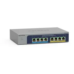 NETGEAR 8-Port Ultra60 PoE Multi-Gigabit Ethernet Unmanaged Network Switch (MS108UP): mit 4 PoE++ und 4 PoE+bei 230 W, Desktop- oder Wandbefestigung und Service über die gesamte Nutzungsdauer