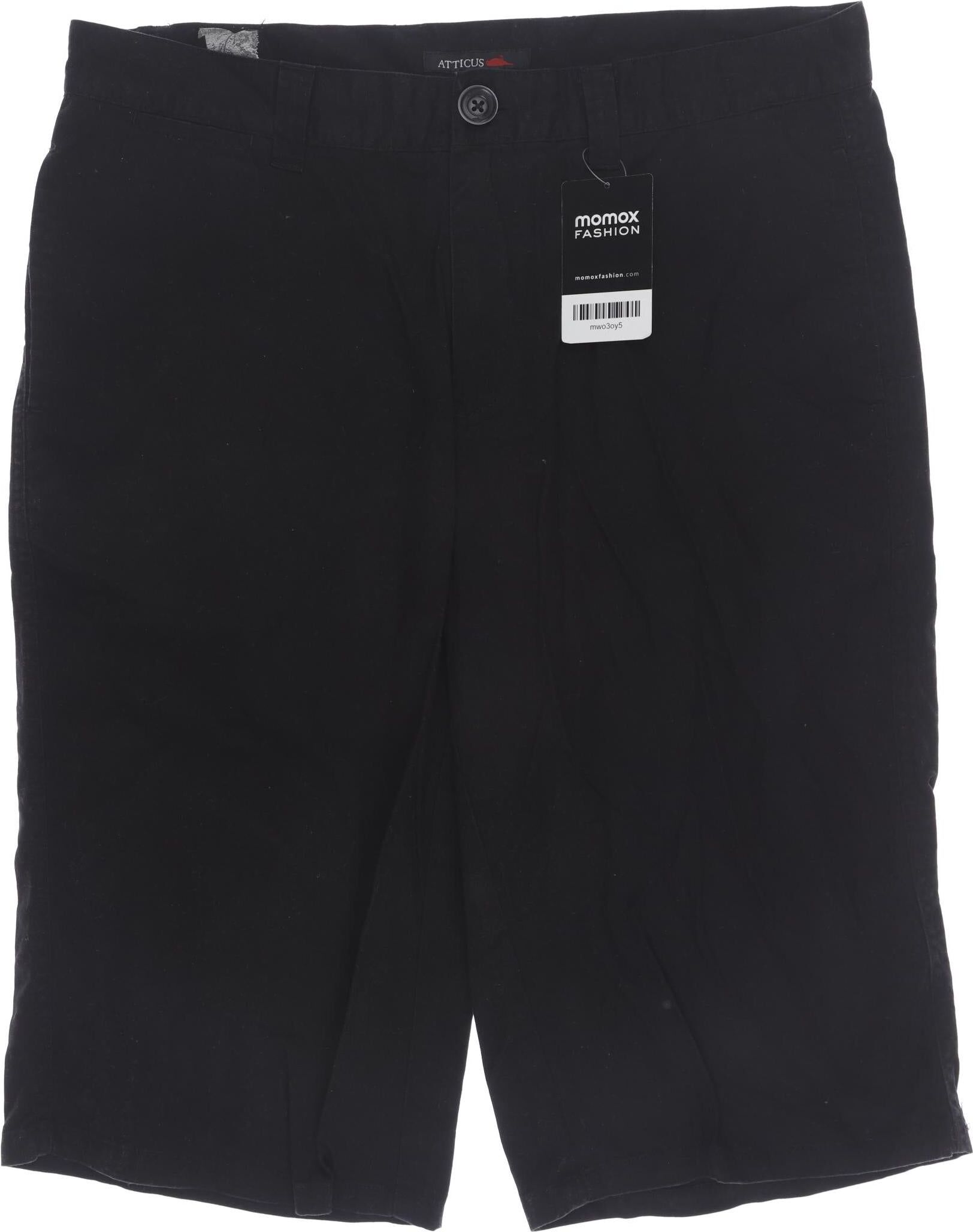 Atticus Herren Shorts, Schwarz, Gr. W33, Baumwolle - Second Hand