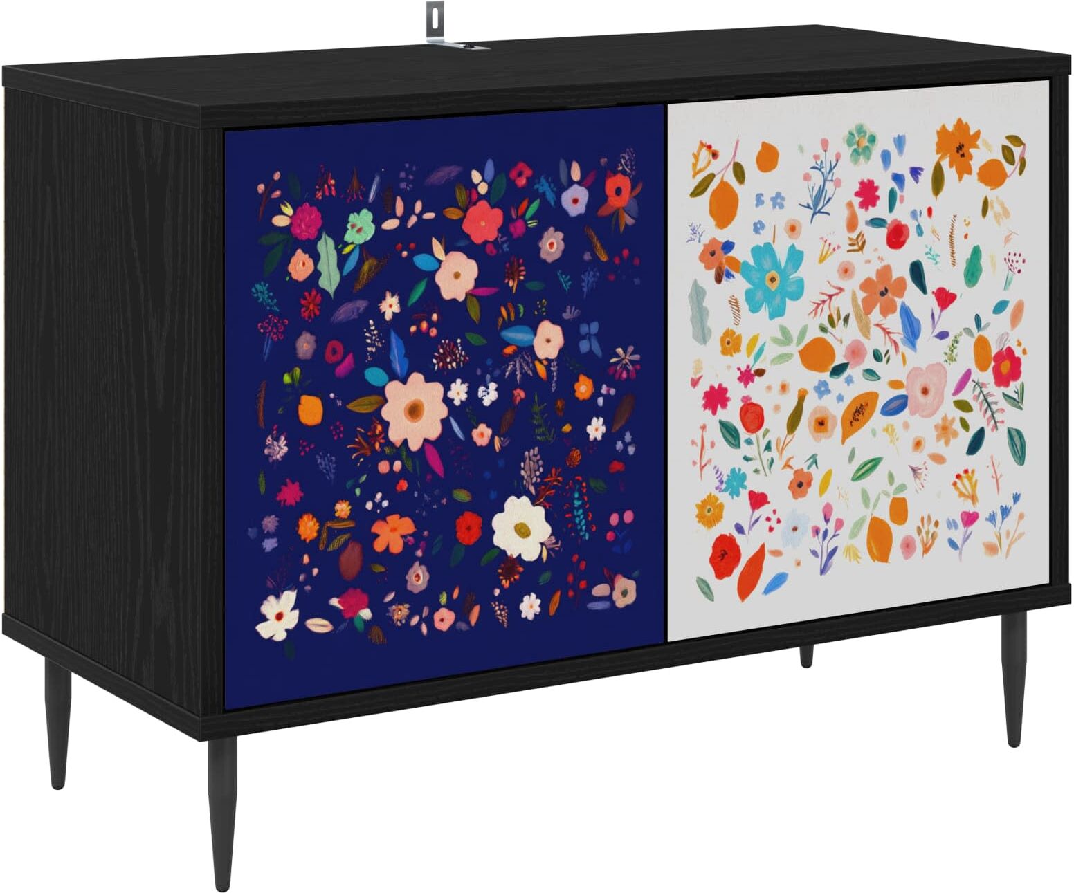 vidaXL Meuble TV MAINZ 69 x 33 x 50,5 cm Chêne noir Bois d'ingénierie