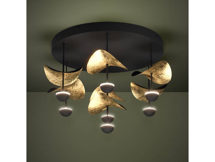 Plafonnier LED 51 x 51 x 35cm Acier laqué LED Module LED
