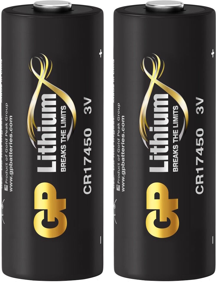 GP Batteries GP CR17450 Lithium Batteries for Visonic TowerCam PG2   2-Pack
