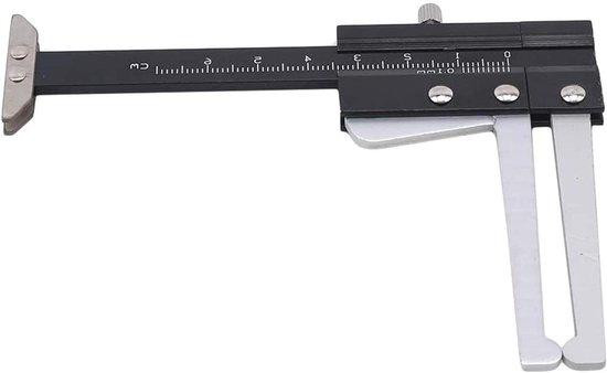 Meetgereedschap Schuine Kant Precisie Schuifmaat voor Dikte Meten - Zilverkleurig - 12 x 9 cm