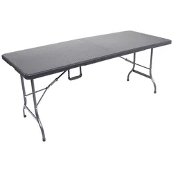 Gartenklapptisch Ventana ca. 180x75 cm Schwarz