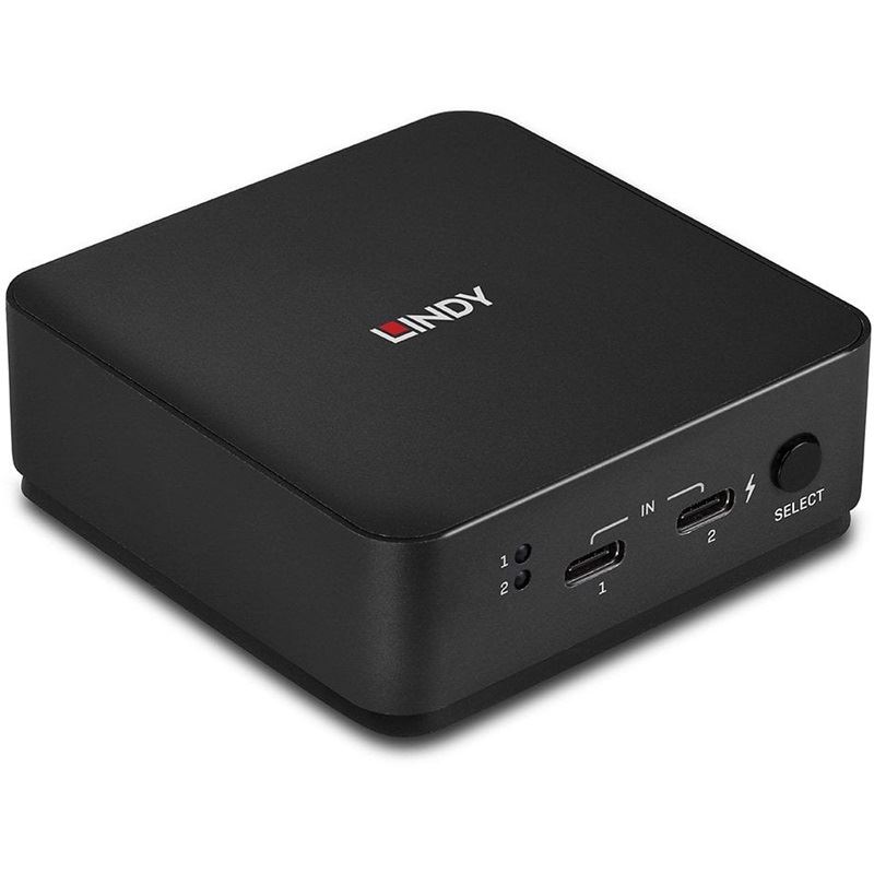 LINDY 2 Port Type C Dual HDMI 4K60 KVM Switch