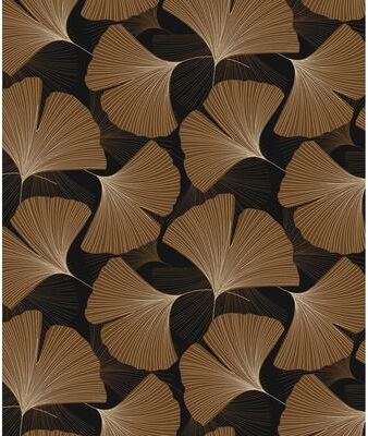 NextWall Tossed Ginkgo Leaf Peel and Stick Wallpaper