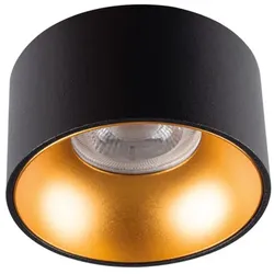 Kanlux Einbau-Downlight "RITI MINI" max. 10W Ø85mm Schwarz/Gold