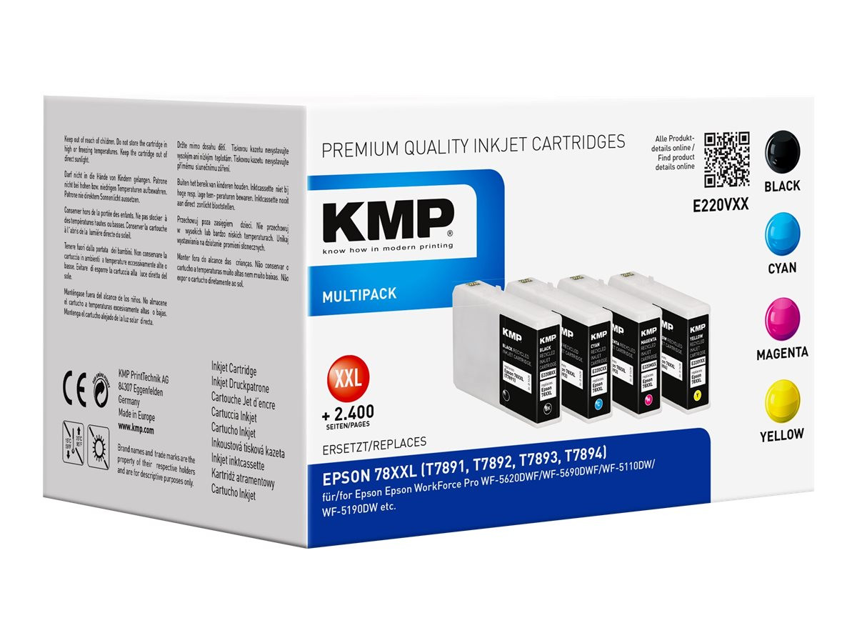 KMP Patronen voor Epson 78XXL T7891 compatibele voordeelverpakking