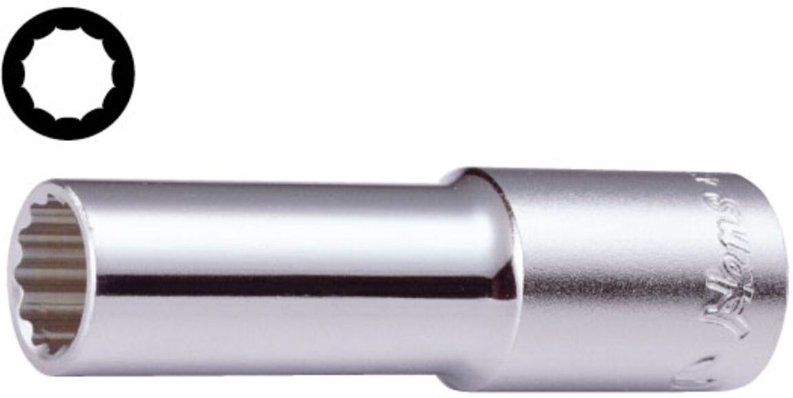 Steckschlüssel 3/8 zoll 12-Eckig HANS 3302M/12