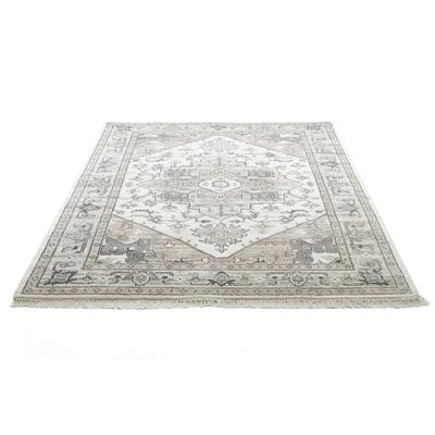 Wollteppich THEKO "Versian 877, handgeknüpft", beige (natur), B:170cm H:10mm L:240cm, Schurwolle, Teppiche, reine Wolle, orientalisches Design, Wohnzimmer