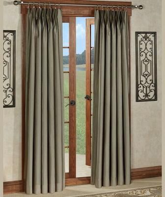 Touch of Class Chamberlain Pinch Pleat Curtain Pair, 60 x 95, Bronze