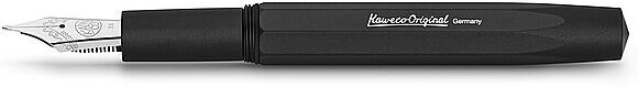 KAWECO Füllhalter Original 250 Black Chrom Medium silber EG